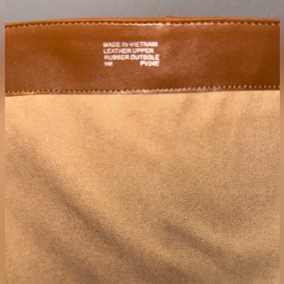 Michael Kors Mindy Leather Signature Logo Trim Boot Women’s Size 9 Brown/Luggage - Picture 13 of 16